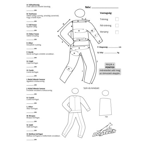 Dogtech Bunda kabát - Féltréning (Közepes)