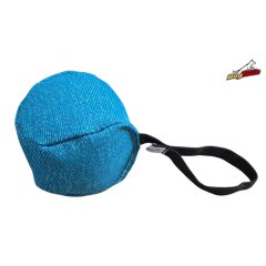 Dogtech 14 cm-es francia labda füllel - világoskék