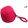 Dogtech 18 cm-es francia labda füllel - piros (kocka)