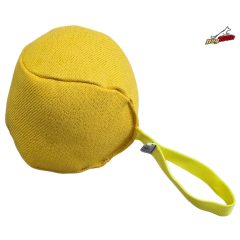 Dogtech 18 cm-es francia labda füllel - citrom (kocka)