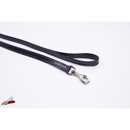 Dogtech Extra Bőrpóráz 200 cm füllel / normál karabínerrel