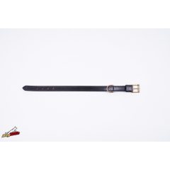 szimpla bőr 25 mm x 500 mm nyakörv, rézzel