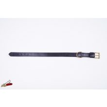 2,5 cm x 60 cm szimpla bőr nyakörv rézzel 