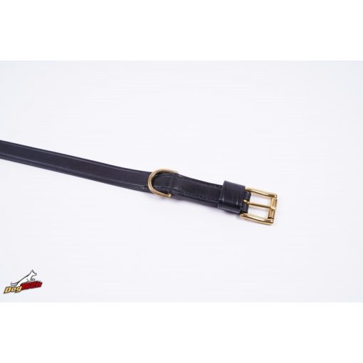 szimpla bőr 25 mm x 650 mm nyakörv, rézzel