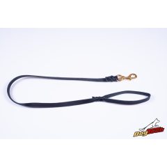 Dogtech Fonott bőrpóráz 10 mm X 100 Cm