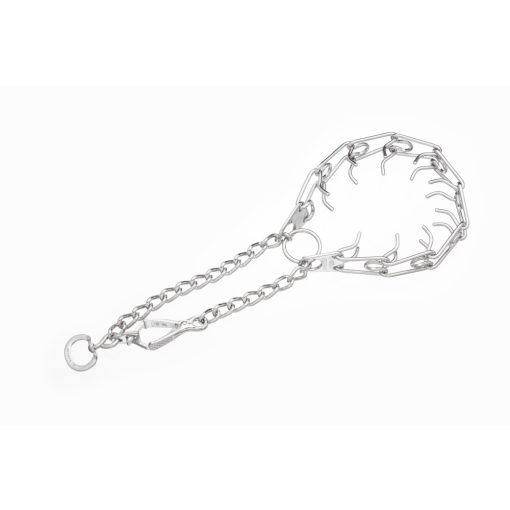 Sprenger króm kiképző nyakörv 58 cm 3 mm ollós karabinerrel - vékony 