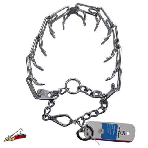Sprenger króm kiképző nyakörv 63 cm 4 mm ollós karabinerrel - vastag