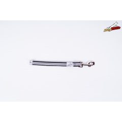   Dogtech fül nélküli 30 cm fekete gumis póráz / normál karabiner