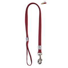 Dogtech 90 cm füles gumis póráz - PIROS