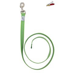 Dogtech 120 cm fül nélküli gumis póráz - ZÖLD