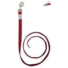 Dogtech 120 cm fül nélküli gumis póráz - PIROS